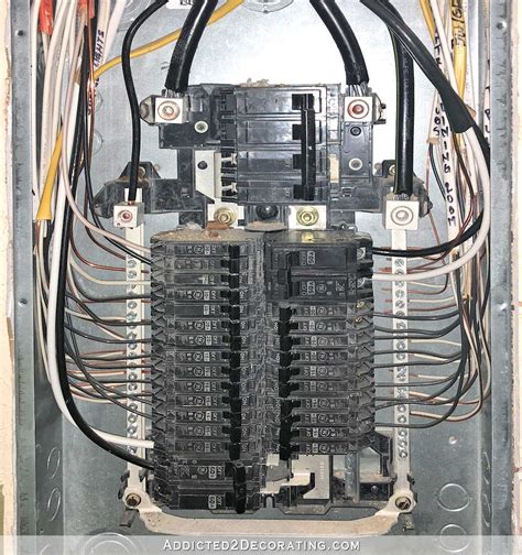 electric main breaker box|inside breaker box with breakers.